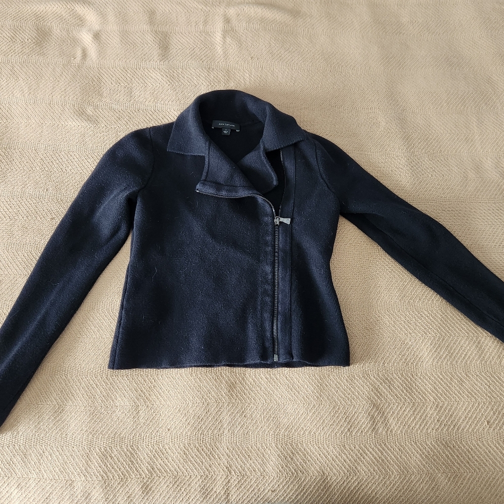 Ann Taylor Moto Sweater